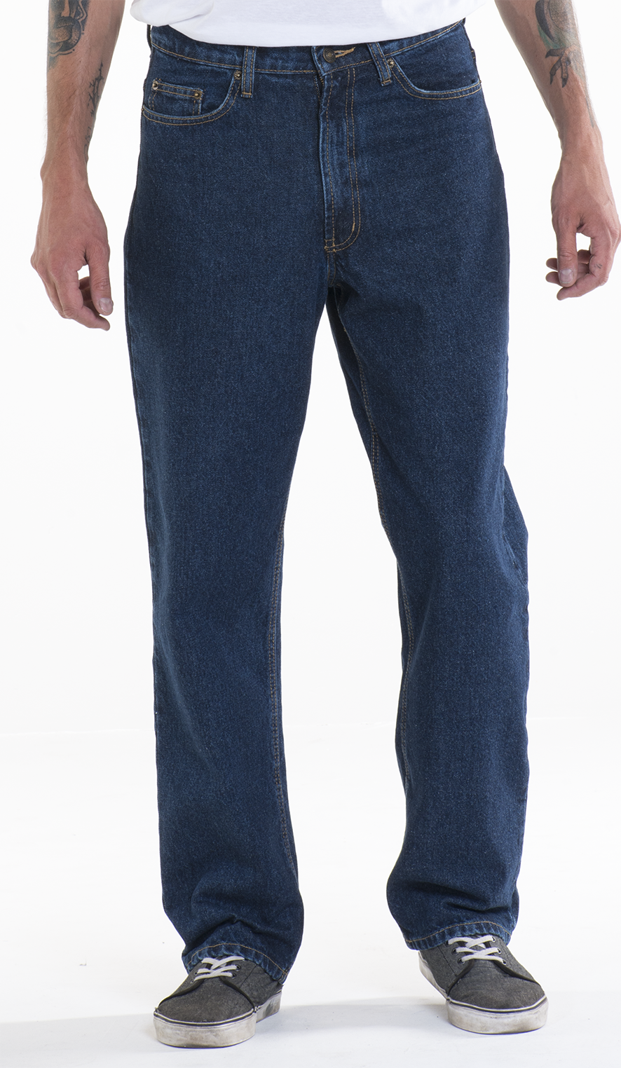 Full Blue Men’s 5 Pocket Classic Fit Jeans (Waist Sizes 52-66)