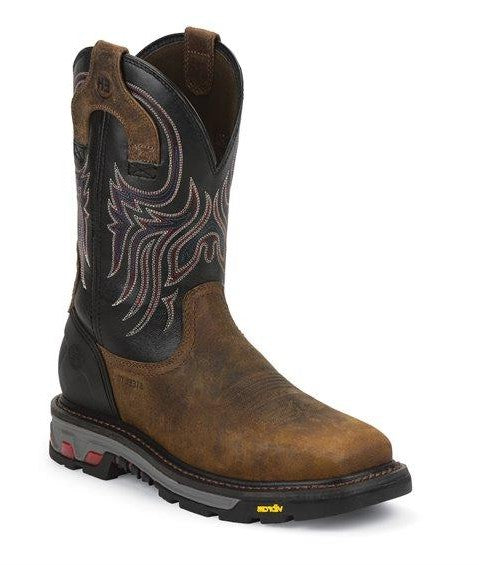 Justin Men’s Tanker Black Steel Toe