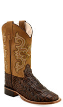 Jama Children’s Faux Horn Back Gator Print Boots