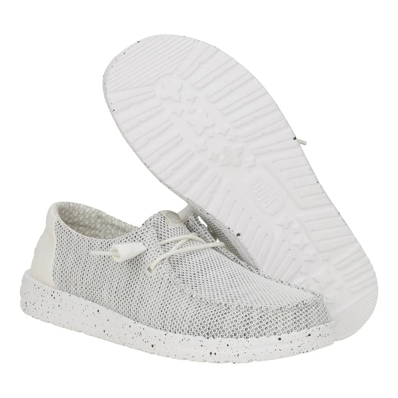 Hey Dude Ladies Wendy Stretch Sox – Stone White