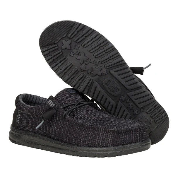 Hey Dude Men’s Wally Stretch Sox – Black