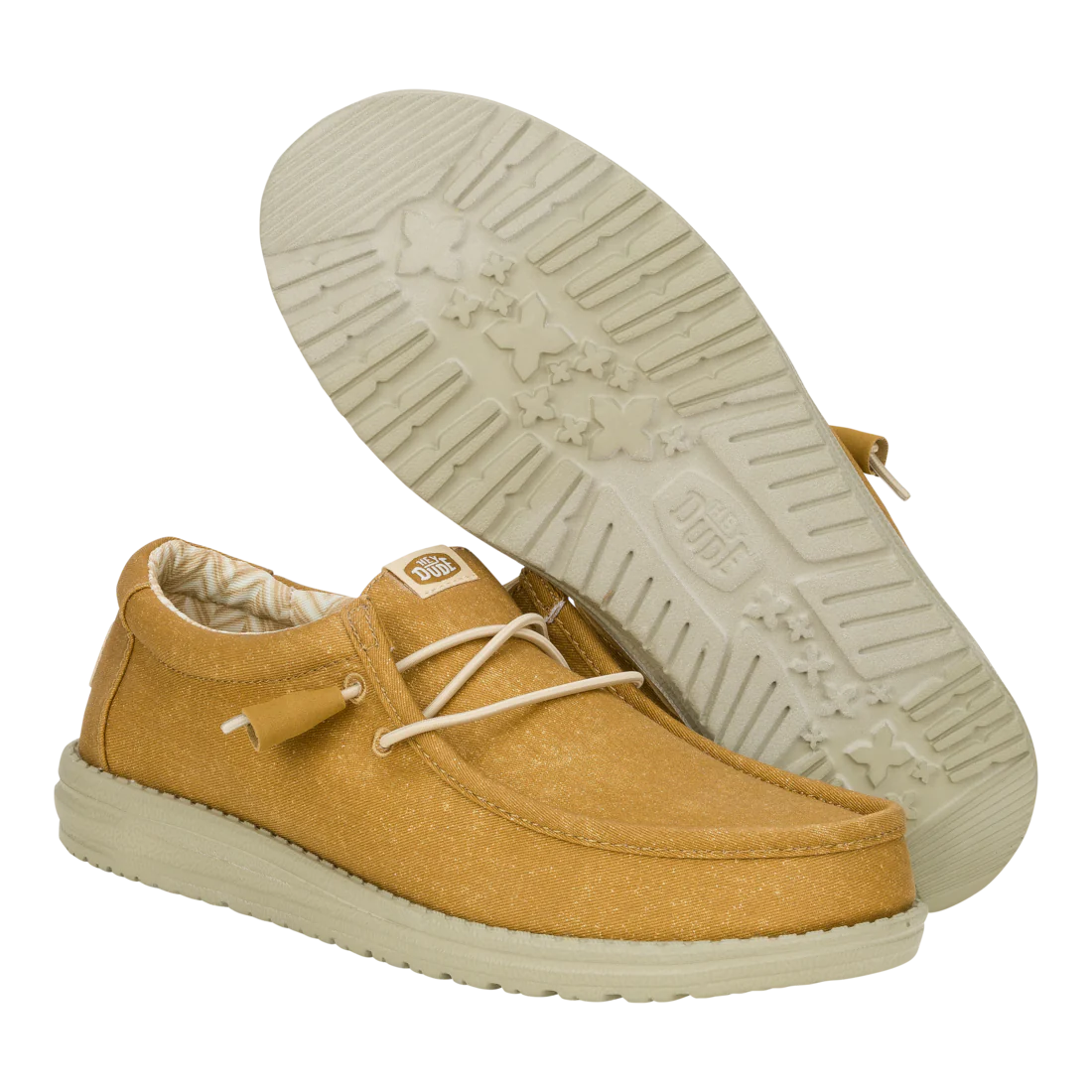 Hey Dude Men’s Wally Stretch Canvas Brown